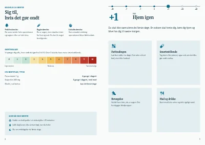 Side 8–9 af Patientinformation før en planlagt operation – 12 sider