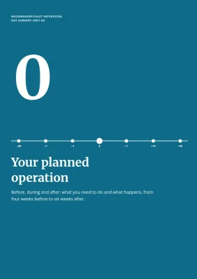 Patient information before a planned operation – 12 pages