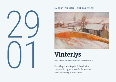 Lukket visning — gigantisk dato
