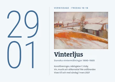 Vernissage — jättestort datum