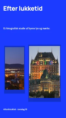 Efter lukketid · Udstillingsvæg