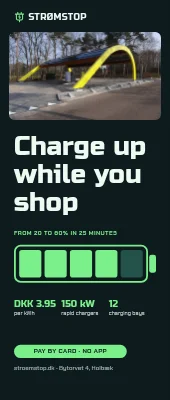 EV charging roll-up — charge while you shop