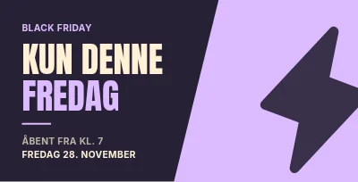 Black Friday – Moderne kontrast