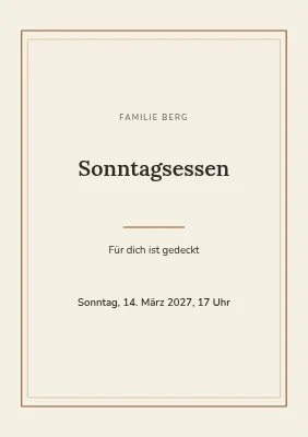 Sonntagsessen