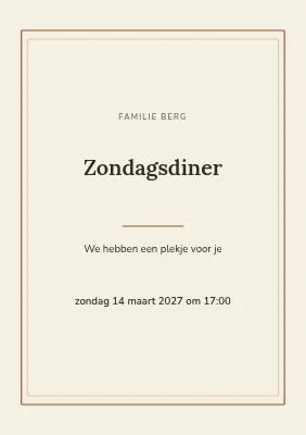 Zondagsdiner
