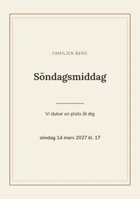Sida 1 av Söndagsmiddag