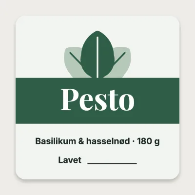 Pesto med midterbånd