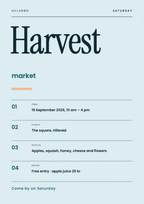 Harvest market in Hillerød