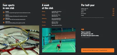 Side 2 av Sports club: season programme