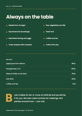 Page 2 of Lunch buffet — this week’s menu