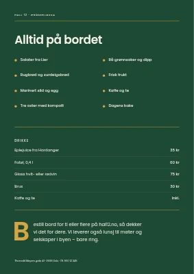 Side 2 av Lunsjbuffet — ukens meny