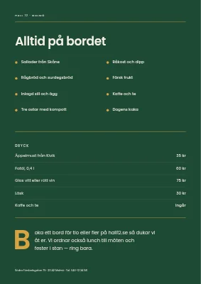 Sida 2 av Lunchbuffé — veckans meny