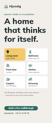 Smart home roll-up — a home that thinks for itself