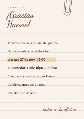 Fiesta de despedida en Rønne — ficha