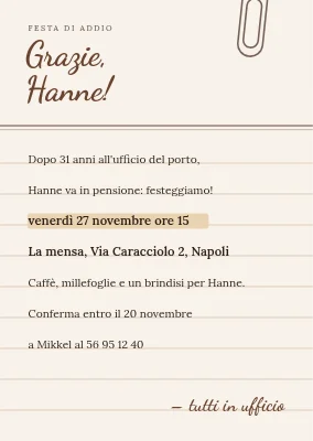Festa d'addio a Rønne — scheda