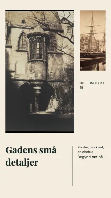 Gadens små detaljer · Hjørnestudie