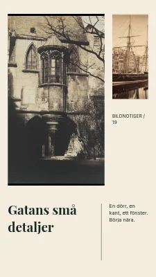 Gatans små detaljer · Hörnstudie