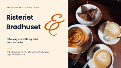 Partnerskabsforslag — kaffe og bageri