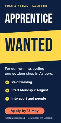 Door poster for a shop — retail apprentice wanted