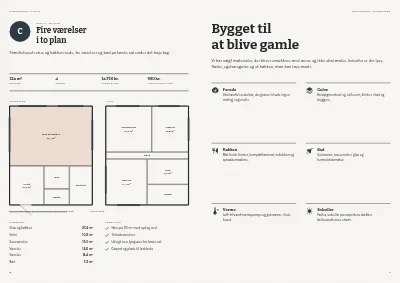 Side 8–9 af Udlejningsbrochure for nye lejeboliger – 16 sider