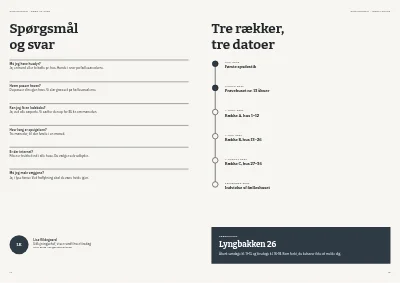 Side 14–15 af Udlejningsbrochure for nye lejeboliger – 16 sider