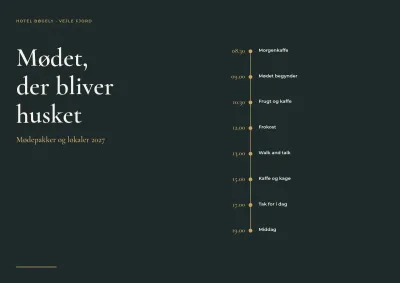 Mødepakker for konferencehotel – 16 sider