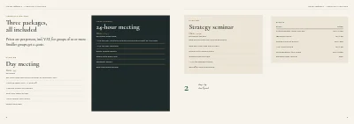 Pages 6–7 of Meeting packages for a conference hotel – 16 pages