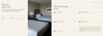 Pages 12–13 of Meeting packages for a conference hotel – 16 pages