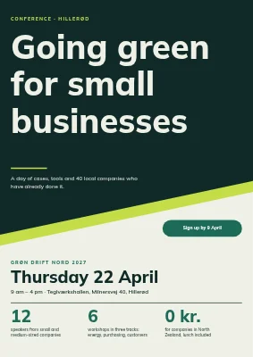 Green business conference in Hillerød