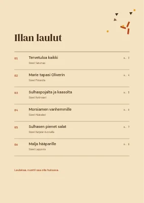 Sivu 2 – Hääsanavihko — konfetti