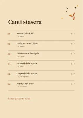 Pagina 2 di Libretto dei canti di nozze — coriandoli