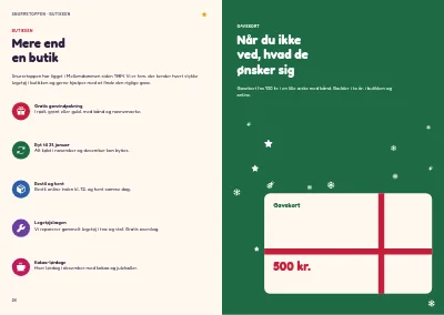 Side 26–27 af Julekatalog for legetøjsbutik – 32 sider