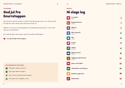 Side 2–3 af Julekatalog for legetøjsbutik – 32 sider