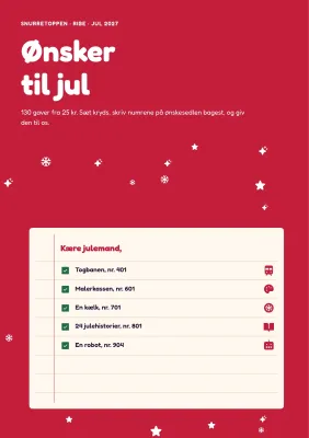 Julekatalog for legetøjsbutik – 32 sider