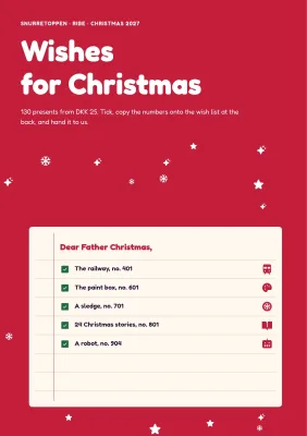 Christmas catalogue for a toy shop – 32 pages