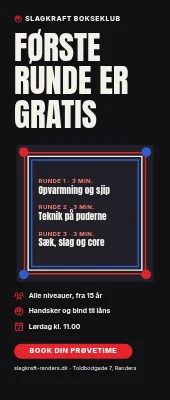 Roll-up til bokseklub — første runde er gratis