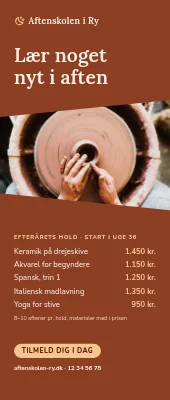 Roll-up til aftenskole — efterårets hold