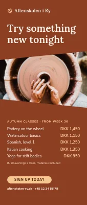 Evening school roll-up — the autumn classes