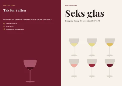 Omslag af Smagehæfte til vinsmagning – 16 sider