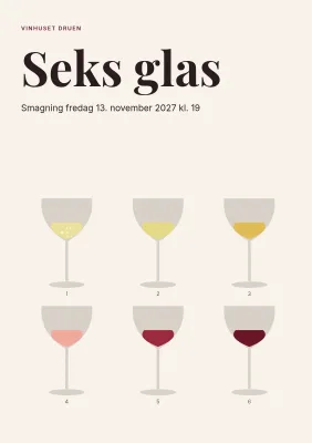 Smagehæfte til vinsmagning – 16 sider
