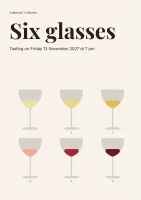 Tasting booklet for a wine tasting – 16 pages