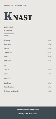 Kaffebar Knast — Vesterbro