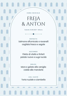 Menu di nozze — vetrate di chiesa, Sydhavn