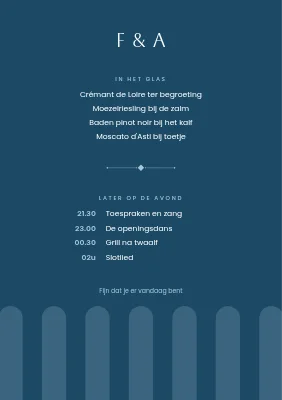 Pagina 2 van Bruiloftsmenu — kerkramen, Sydhavn