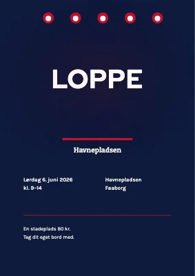 Loppemarked — loppe i neon