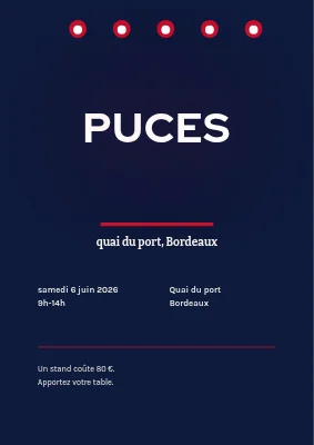 Marché aux puces — la puce en néon