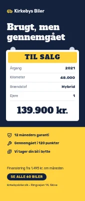 Roll-up til brugtbilforhandler — gennemgået og klar