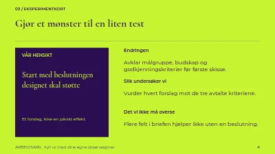 Side 4 av En tydeligere kreativ brief