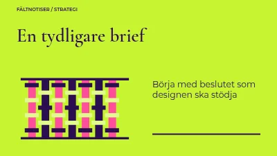 En tydligare kreativ brief