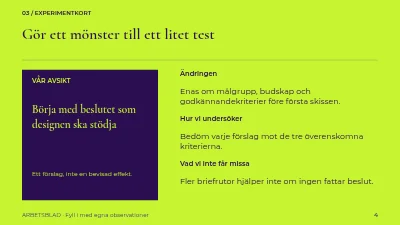 Sida 4 av En tydligare kreativ brief